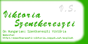 viktoria szentkereszti business card
